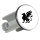 Waschbeckenstöpsel Greif Silhouette 4cm Abflussstopfen