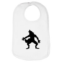 Lätzchen Werwolf Silhouette, doppellagig