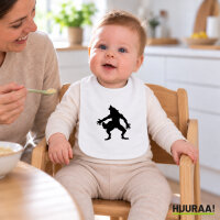 Lätzchen Werwolf Silhouette, doppellagig