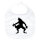 Baby Lätzchen Werwolf Silhouette