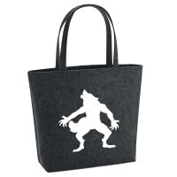 Filzshopper Werwolf Silhouette 22 Liter Filztasche