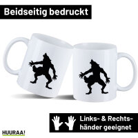 Kaffeetasse Werwolf Silhouette 330ml