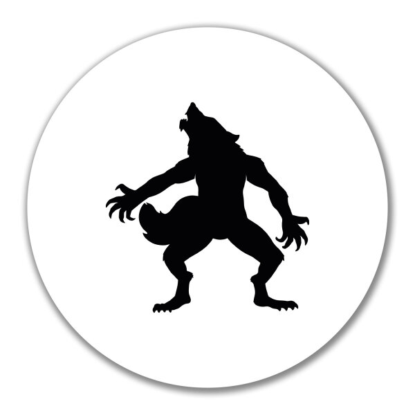 Aufkleber Werwolf Silhouette 10cm Sticker