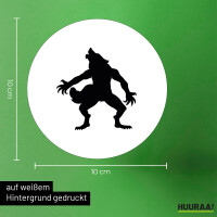 Aufkleber Werwolf Silhouette 10cm Sticker