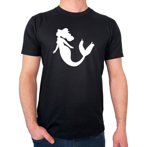 Herren T-Shirt Meerjungfrau Silhouette Größe S-3XL