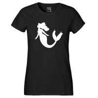 Damen T-Shirt Meerjungfrau Silhouette Größe...