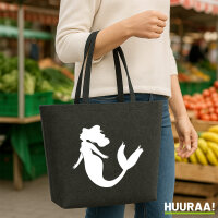 Filzshopper Meerjungfrau Silhouette, 22 Liter
