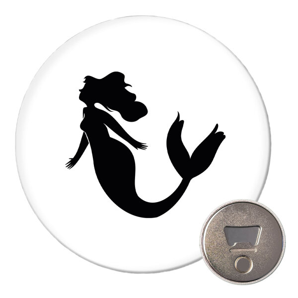 Magnet Meerjungfrau Silhouette 59mm Kühlschrankmagnet Flaschenöffner