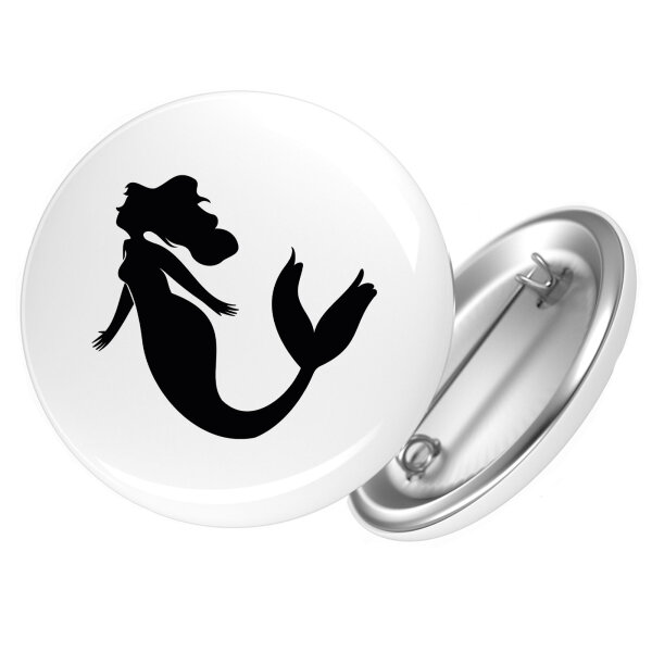 Button Meerjungfrau Silhouette