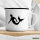 Emaille Tasse Meermann Silhouette 300ml Vintage Emaille Becher