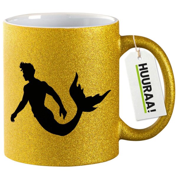 Glitzertasse Meermann Silhouette 330ml