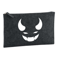 Kulturbeutel Teufel Devil 1 Liter Filz Charcoal...