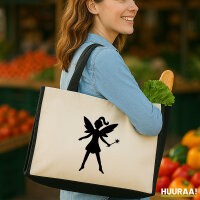 Jutetasche Fee Fairy 21 Liter Black