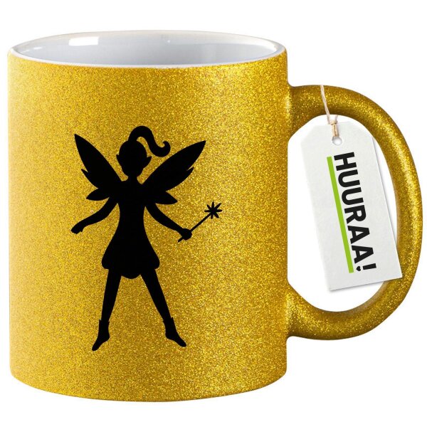 Glitzertasse Fee Fairy 330ml