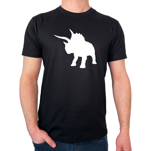 Herren T-Shirt Triceratops Dinosaurier Größe S-3XL