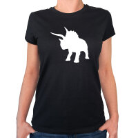 Damen T-Shirt Triceratops Dinosaurier Größe...
