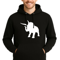 Unisex Hoodie Triceratops Dinosaurier Größe S-3XL