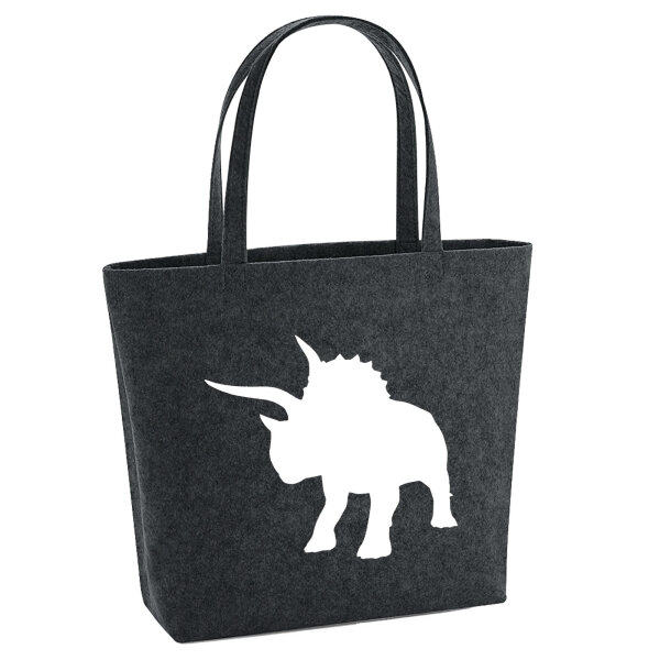 Filzshopper Triceratops Dinosaurier 22 Liter Filztasche