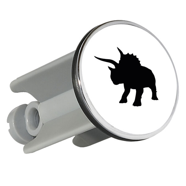 Waschbeckenstöpsel Triceratops Dinosaurier 4cm Abflussstopfen