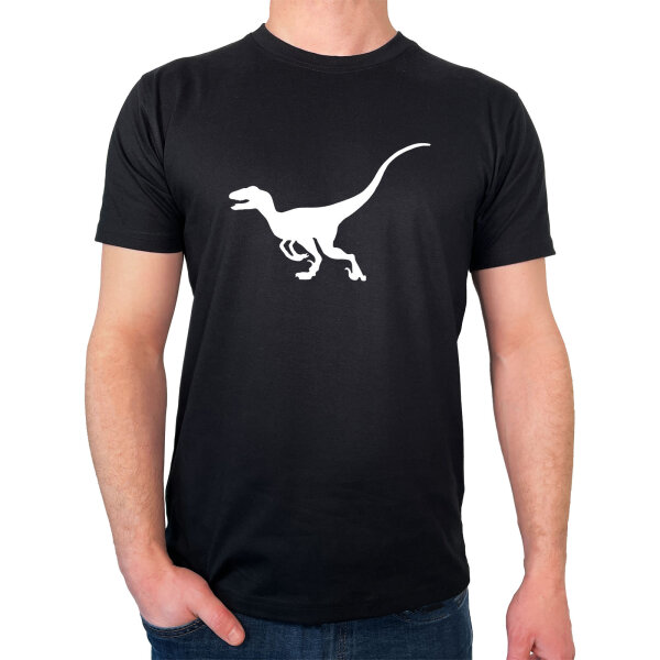 Herren T-Shirt Velociraptor Dinosaurier Größe S-3XL