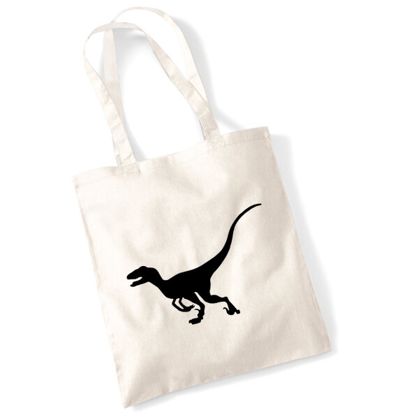 Jutebeutel Velociraptor Dinosaurier 10 Liter