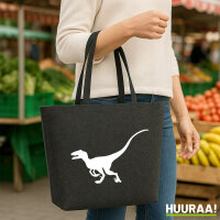 Filzshopper Velociraptor Dinosaurier 22 Liter Filztasche