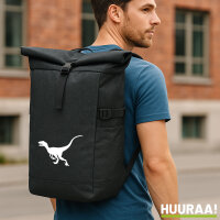 Kurierrucksack Velociraptor Dinosaurier 30-44 Liter Black...