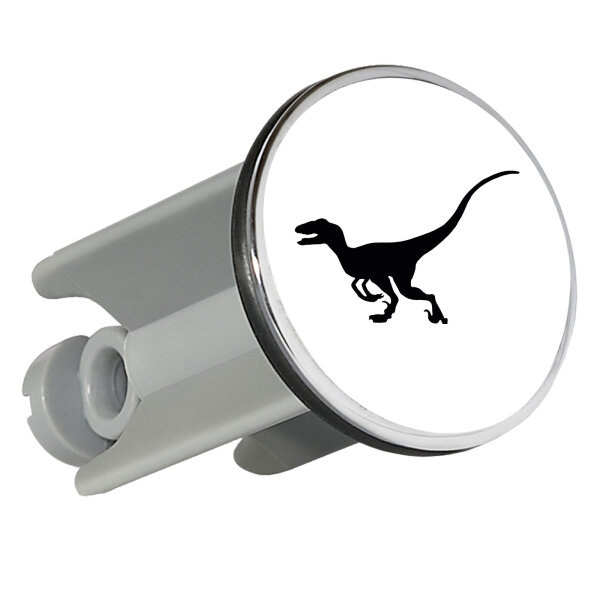 Waschbeckenstöpsel Velociraptor Dinosaurier 4cm Abflussstopfen