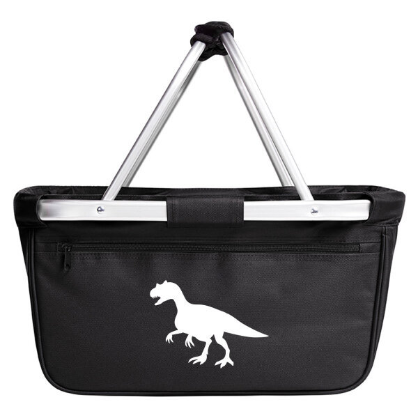 Einkaufskorb faltbar Allosaurus Dinosaurier 20 Liter Tragekorb Black