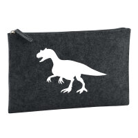 Kulturbeutel Allosaurus Dinosaurier 1 Liter Filz Charcoal...