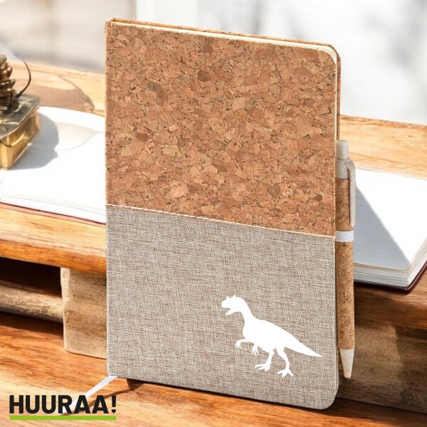 Notizbuch A5 Allosaurus Dinosaurier 80 Blatt inkl. Kugelschreiber