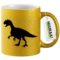 Glitzertasse Allosaurus Dinosaurier 330ml