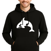 Unisex Hoodie Orka Killerwal Größe S-3XL