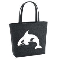 Filzshopper Orka Killerwal 22 Liter Filztasche