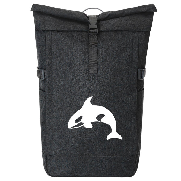 Kurierrucksack Orka Killerwal 30-44 Liter Black Melange