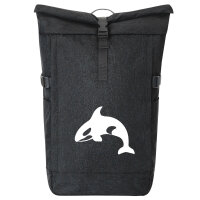 Kurierrucksack Orka Killerwal 30-44 Liter Black Melange