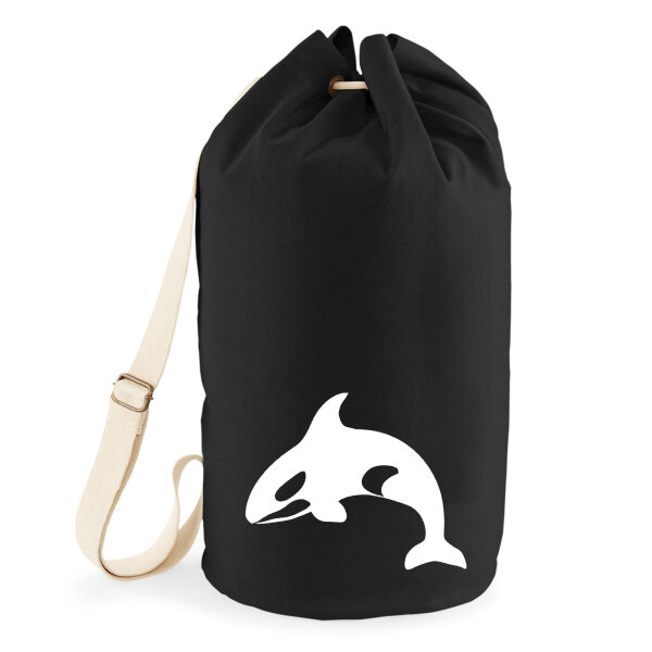 Seesack Orka Killerwal 20 Liter Rucksack Black