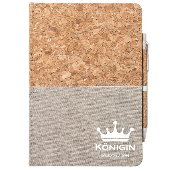 Notizbuch A5 Königin 2025/26 Schützenkönigin 80 Blatt inkl. Kugelschreiber