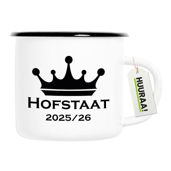 Emaille Tasse Hofstaat 2025/26 Schützenfest 300ml Vintage Emaille Becher