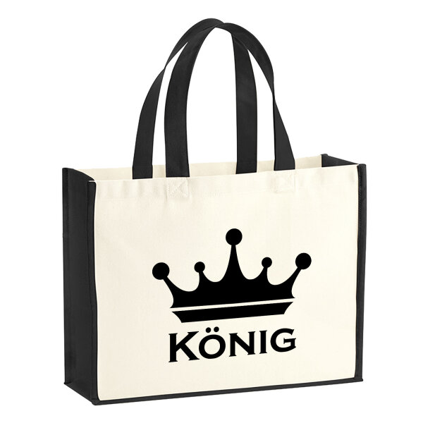 Jutetasche König Schützenkönig 21 Liter Black