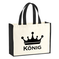 Jutetasche König Schützenkönig 21 Liter Black