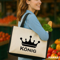 Jutetasche König Schützenkönig 21 Liter Black