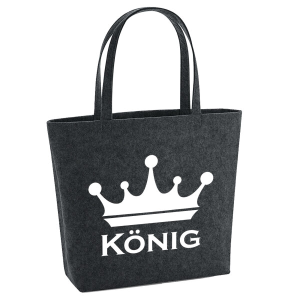 Filzshopper König Schützenkönig 22 Liter Filztasche