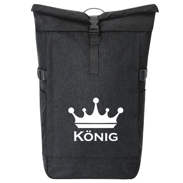 Kurierrucksack König Schützenkönig 30-44 Liter Black Melange