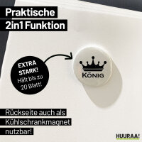 Magnet König Schützenkönig 59mm Kühlschrankmagnet Flaschenöffner