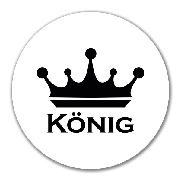 Aufkleber König Schützenkönig 10cm Sticker