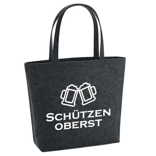 Filzshopper Schützenoberst Schützenfest 22 Liter Filztasche