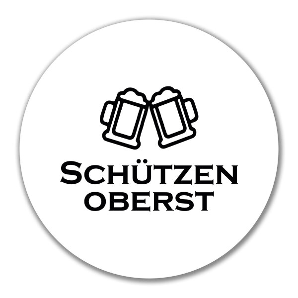 Aufkleber Schützenoberst Schützenfest 10cm Sticker