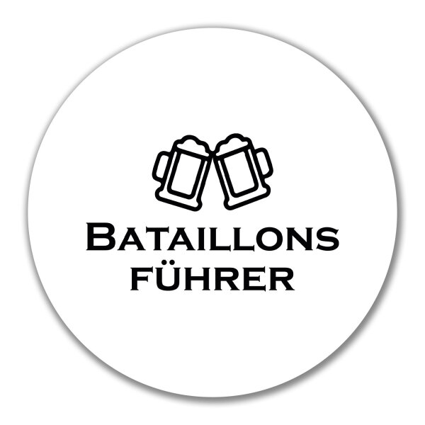 Aufkleber Bataillonsführer Schützenfest 10cm Sticker