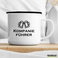 Emaille Tasse Kompanieführer Schützenfest 300ml Vintage Emaille Becher